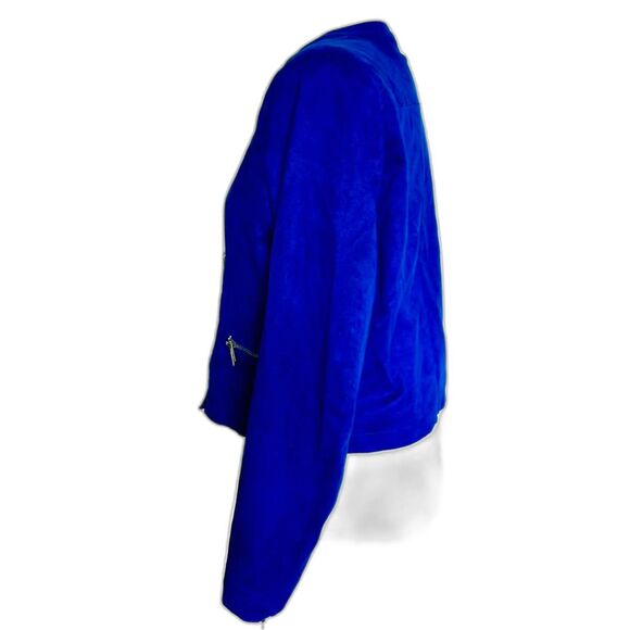 Who What Wear Jacket Blazer Electric Blue Women's Size S - Picture 6 of 8